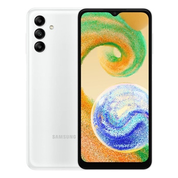 Смартфон Samsung SM-A047 Galaxy A04s (бял), поддържа 2 sim карти, 6.5" (16.51 cm) PLS 90 Hz дисплей, осемядрен Exynos 850 2.0 GHz, 3GB RAM, 32GB Flash памет, 50.0 + 2.0 + 2.0 & 5.0 MPix камера, Android, 195 g image