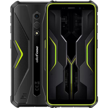 Смартфон Ulefone Armor X12 Pro (зелен), поддържа 2 SIM карти, 5.45" (13.84cm) HD+ дисплей, осемядрен Mediatek Helio G36 4x2.2GHz & 4x1.7GHz, 4GB RAM, 64GB Flash памет(+microSD слот), 13 + 8 Mpix камери, Android, 257g | JAR Computers Ulefone Armor X12 Pro 4/64GB Green