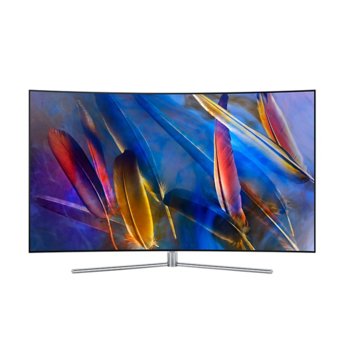Телевизор Samsung 55Q7CAM, 55" (139.7 cm), QLED 4К UltraHD Curved Smart TV, DVB-T2/C/S2, Wi-Fi, LAN, 4x HDMI, 3x USB | JAR Computers Samsung 55Q7CAM (QE55Q7CAMTXXH) Silver