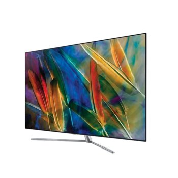 Телевизор Samsung QE65Q7FAM с подарък клавиатура Logitech Wireless Touch K400 Plus, 65" (165.1 cm), 4K Smart QLED TV, T2/C/S2 x2, LAN, Wi-Fi, 4x HDMI, 3x USB | JAR Computers Samsung QE65Q7FAM + Logitech K400 Plus