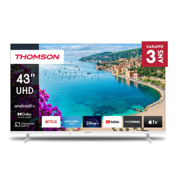 Телевизор Thomson 43UA5S13W, 43"(109.22 cm) 4K UHD LED Smart TV, DVB-T/T2/C/S/S2, Bluetooth, 4x HDMI, 2x USB | JAR Computers Телевизор Thomson 43UA5S13W