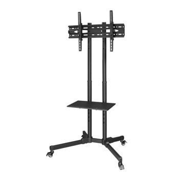 Стойка за телевизор Hama 220874, за под, за екрани от 32" до 75", VESA до 600x400, до 40 кг, регулируема, черна | JAR Computers Стойка за телевизор Hama 220874