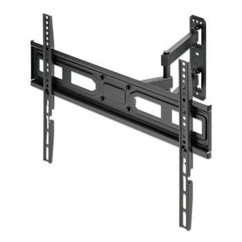 Стойка за телевизор Manhattan 462426, за стена, за екрани от 37" до 70", VESA до 600x400, до 35кг, регулируема, черна | JAR Computers Manhattan 462426