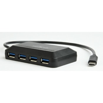 USB хъб Gembird ACT-HUB3C-4P, 4 порта, от USB Type-C към 4x USB 3.1 Type-A, черен | JAR Computers USB хъб Gembird ACT-HUB3C-4P