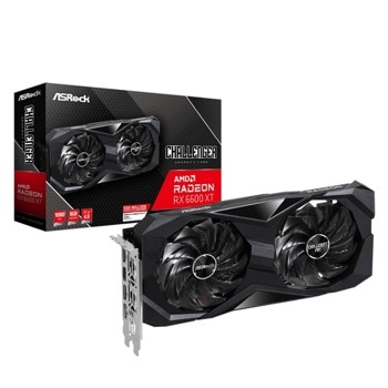 Видео карта AMD Radeon RX 6600 XT, 8GB, ASRock Challenger D OC Edition, PCI-E 4.0, GDDR6, 128-bit, DisplayPort, HDMI | JAR Computers ASRock RX6600XT CLD 8GO