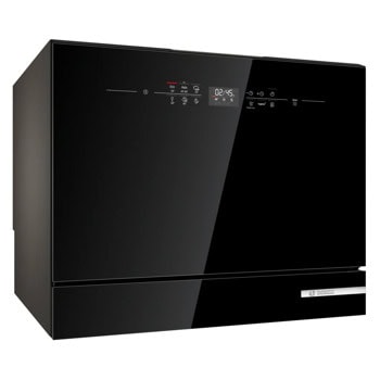 Съдомиялна Bosch SKS6ITB00E, клас E, 6 комплекта, 6 програми, 5 температури, ExtraDry, HygienePlus, черна | JAR Computers Bosch SKS6ITB00E