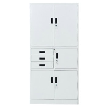 метален шкаф carmen cr-1281 е k - сив | JAR Computers метален шкаф carmen cr-1281 е k - сив