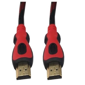 Кабел от HDMI(м) към HDMI(м), 3м, червен/черен, v1.4 | JAR Computers HDMI(м) към HDMI(м) 3м