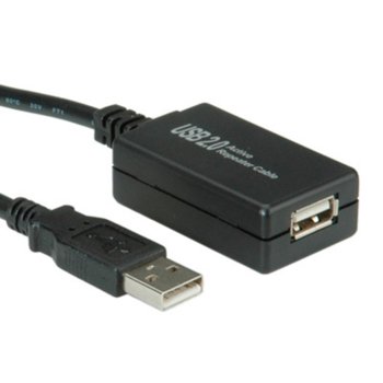 Roline 12.99.1110 USB A(м) към USB A(ж) 12m