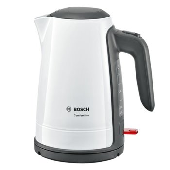 Електрическа кана Bosch TWK 6 A 011, вместимост 1.7 литра, 2400 W, бяла | JAR Computers Bosch TWK 6 A 011
