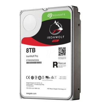 Твърд диск 8TB Seagate Iron Wolf Pro Nas ST8000NE0004, SATA 6Gb/s, 7200 rpm, 256MB, 3.5" (8.89 cm) | JAR Computers 8TB Seagate Iron Wolf Pro Nas ST8000NE0004