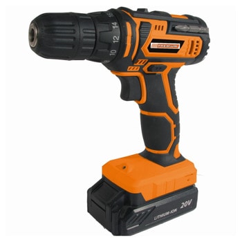 Акумулаторна бормашина PREMIUM VI-44006, 20V, до 400 оборота в минута | JAR Computers АКУМУЛАТОРНА БОРМАШИНА 20V HD20 PREMIUM