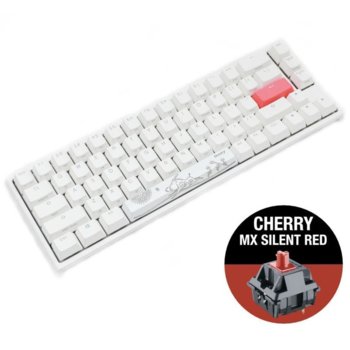 Ducky One 2 SF White RGB Cherry MX Silent Red