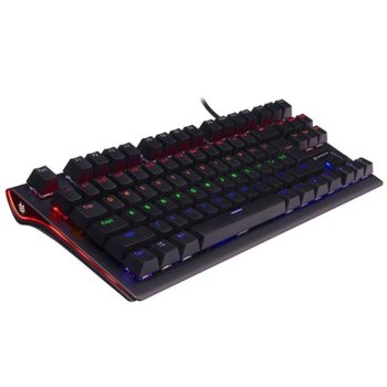 Клавиатура Tracer Gamezone Stinger 87 (TRAKLA46221), гейминг, механична, 87 клавиша, RGB подсветка, USB, черна | JAR Computers Tracer Gamezone Stinger 87 TRAKLA46221