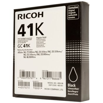 Касета ЗА RICOH SG 3100/3110/3120/SG-K 3100 - Black - GC41K - P№ 405761 - Заб.: 2500k | JAR Computers Касета ЗА RICOH - Black - GC41K
