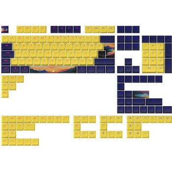 Капачки за механична клавиатура Dark Project Sunset PBT, 177-Keycap Set, съвместими с US ANSI и UK ISO подредби клавиатури | JAR Computers Dark Project Sunset PBT KS-1030