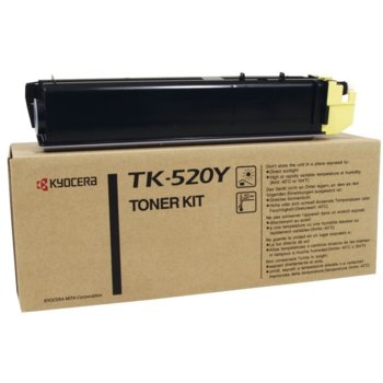 Тонер касета Kyocera TK-520Y жълта 1T02HJAEU0