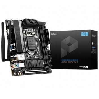 Дънна платка MSI H510I Pro WiFi (911-7D16-001), LGA1200, DDR4, PCI-E 4.0, 4x SATA 6Gb/s, 1x M.2, 2x USB 3.2 Gen 1, Wi-Fi, Bluetooth, mini-ITX | JAR Computers MSI H510I Pro Wifi 911-7D16-001