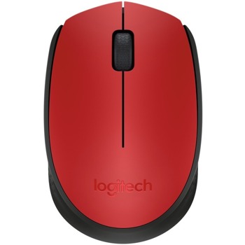 Мишка Logitech M171, оптична(1000 dpi), безжична, USB, червена image