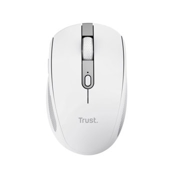 Мишка Trust Ozaa, оптична (3200 dpi), безжична, Bluetooth, USB, бяла, 6 бутона | JAR Computers Мишка Trust Ozaa White 24933