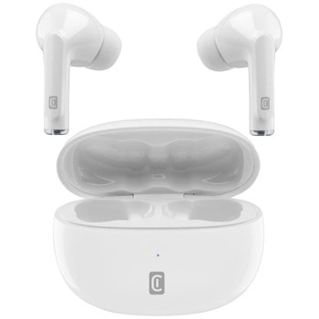 Слушалки Cellularline Flick, безжични, Bluetooth, микрофон, до 5 часа време на работа, бели | JAR Computers Cellularline Flick