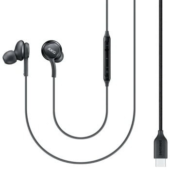 Слушалки Samsung IC100, микрофон, контрол на звука, USB Type C, черни | JAR Computers Samsung AKG IC100 Black