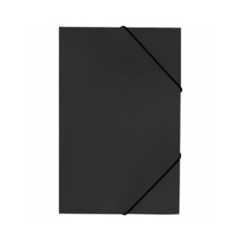 Папка Office Point, за документи с формат до А4, с ластик, черна | JAR Computers Office Point Папка