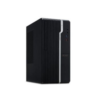 Настолен компютър Acer Veriton S2660G (DT.VQXEX.038_SV.WPCAP.B10), шестядрен Coffee Lake Intel Core i7-8700 3.2/4.6 GHz, 1TB HDD & 256GB SSD, 2x USB 3.1, клавиатура и мишка, Free DOS | JAR Computers Acer Veriton S2660G DT.VQXEX.038_SV.WPCAP.B10