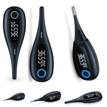 Термометър Beurer OT 30, автоматично изключване, водоустойчив, Bluetooth, черен | JAR Computers Beurer OT 30