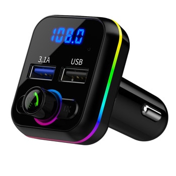 FM трансмитер Zik M34, Bluetooth, 2x USB Type-A, черен | JAR Computers FM трансмитер Zik M34