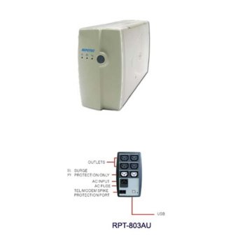 Repotec RP-803AU, 800VA/480W, Line Interactive