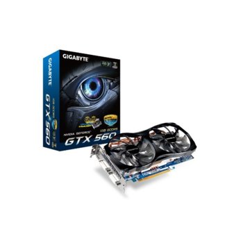 Видео карта GF GTX 560, 1GB Gigabyte N56GOC-1GI, PCI-E, DDR5, 256bit, 2xDVI & miniHDMI | JAR Computers GF GTX 560  N56GOC-1GI