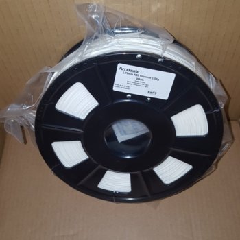 Консуматив за 3D принтер Acccreate, ABS filament, 1.75mm, бял, 1kg | JAR Computers Acccreate 01.04.02.1102