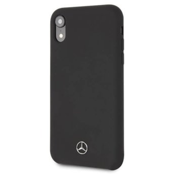 Mercedes-Benz Silicone Hard Case за iPhone XR (чер