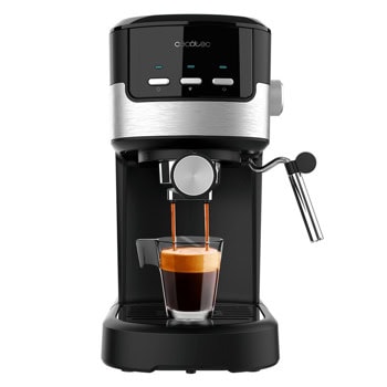 Кафемашина еспресо Cecotec Power Espresso 20 Pecan, 1100W, 20 bar, 1.25 л. обем на резервоара за вода, 2 филтъра, черна | JAR Computers Кафемашина Cecotec Power Espresso 20 Pecan 01724