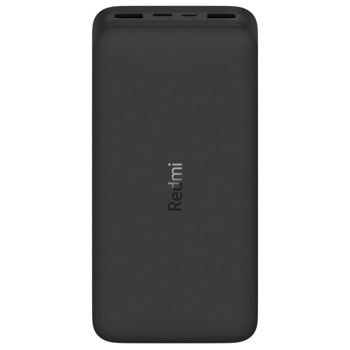 Bъншна батерия /power bank/ Xiaomi Redmi 18W Fast Charge Power Bank, 20000 mAh, черна, Micro USB/USB-C/USB | JAR Computers Xiaomi 20000mAh Redmi 18W Fast Charge Power Bank
