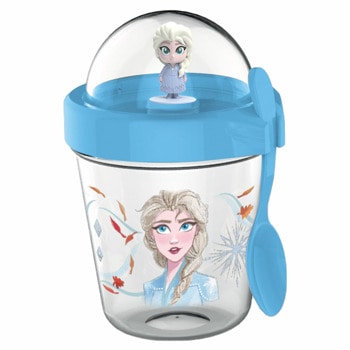 Подаръчен комплект Disney Elsa, включва чаша 350ml, игрално поле за настолни игри, зарче тип "направи си сам", книжка за оцветяване, подложка за чаша | JAR Computers Disney Подаръчен комплект Elsa
