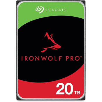 Твърд диск 20TB Seagate Ironwolf PRO (ST20000NT001), SATA 6Gb/s, 7200rpm, 256MB кеш, 3.5"(8.89 cm) | JAR Computers Seagate IronWolf Pro 20TB SATA 3.5" ST20000NT001
