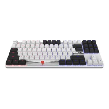 Клавиатура Dark Project 87 Fuji RGB TKL, механична, G3MS Sapphire суич, гейминг, RGB подсветка, бяла, USB | JAR Computers Dark Project 87 Fuji RGB TKL G3MS Sapphire Switch