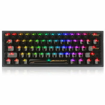 Клавиатура Redragon Fizz K617CTB-RGB, механична, гейминг, мултимедийни бутони, прозрачни суичове, черна, USB | JAR Computers Redragon Fizz K617CTB-RGB