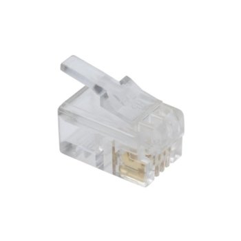 RJ9, Phone Connector 4p/4c, за телефонен кабел | JAR Computers RG9 Phone Connector 4p/4c за телефонен кабел
