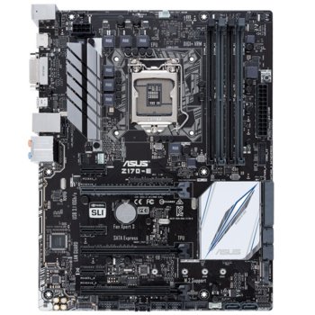 Дънна платка Asus Z170-E, Z170, LGA1151, DDR4, PCI-E(HDMI&DVI)(CFX&SLi), 6x SATA 6Gb/s, 1x SATA Express, 1x M.2 Socket 3, 1x USB 3.1 (Type-C), ATX | JAR Computers Asus Z170-E