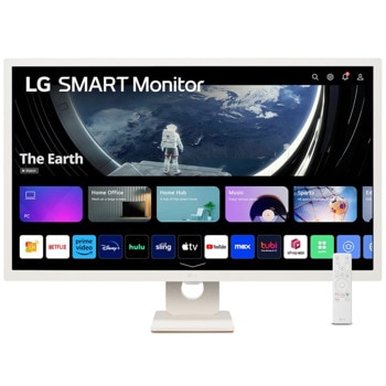 Монитор LG 32SR50F-W, 31.5" (80.01cm) IPS панел, Full HD, 8ms, 250cd/m2, HDMI, USB, Wi-Fi, Bluetooth | JAR Computers LG 32SR50F-W