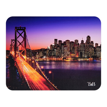 Подложка за мишка TnB TSMANHATTAN, рисунка, 220 x 180 x 3 мм | JAR Computers Подложка за мишка TnB TSMANHATTAN