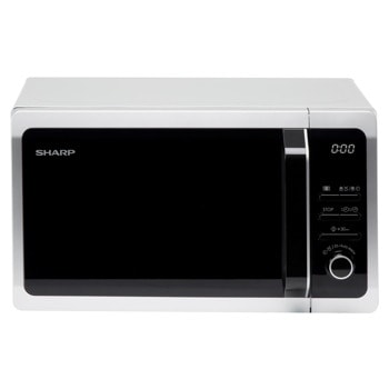 Микровълнова фурна Sharp R243S, механично управление, 800W, 20l обем, 5 степени на мощност, сива | JAR Computers Микровълнова фурна Sharp R243S
