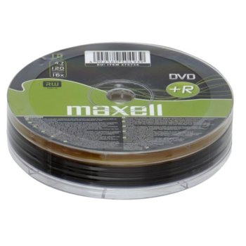 Оптичен носител DVD+R media 4.7GB, Maxell, 16x, 10бр. | JAR Computers DVD R Maxell 16X 4.7MB ОП10