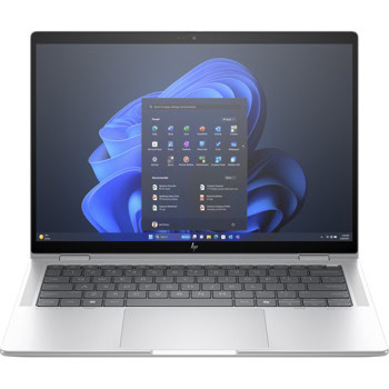 Лаптоп HP Elite x360 1040 G11 (9G0U6ET#ABB)(сребрист), шестнадесетядрен Intel Core Ultra 7 155H 1.4/4.8GHz, 14" (35.56cm) WUXGA IPS 400nits Touchscreen Anti-Glare Display, (HDMI), 32GB LPDDR5X, 1TB SSD NVMe, 2x Thunderbolt 4, Windows 11 Pro | JAR Computers HP Elite x360 1040 G11 9G0U6ET#ABB