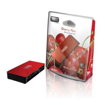 Card Reader, USB, Sweex Cherry Red (CR152) | JAR Computers Card Reader USB Sweex Cherry Red (CR152)