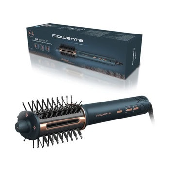 Електрическа четка за коса Rowenta Air Brush 3D UB9720E0, 3 скорости, 3 температурни настройки, 2 функции, йонизатор, студена струя, зелена | JAR Computers Rowenta Air Brush 3D UB9720E0