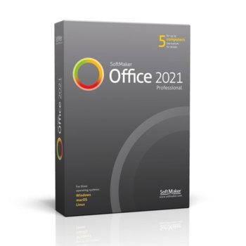Софтуер SoftMaker Office Professional 2021, 1/5 потребители, български, за Windows image
